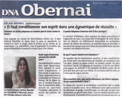 Article de presse DNA Obernai